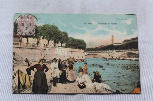 Cpa 1912 nice lavandières - nice,,