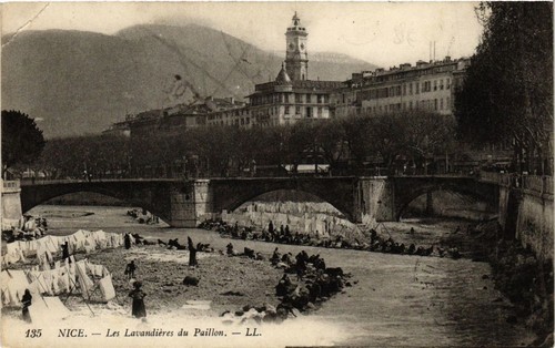 Cpa nice les lavandieres - cpa,