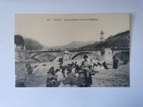 Cpa nice lavandières sur - 06,